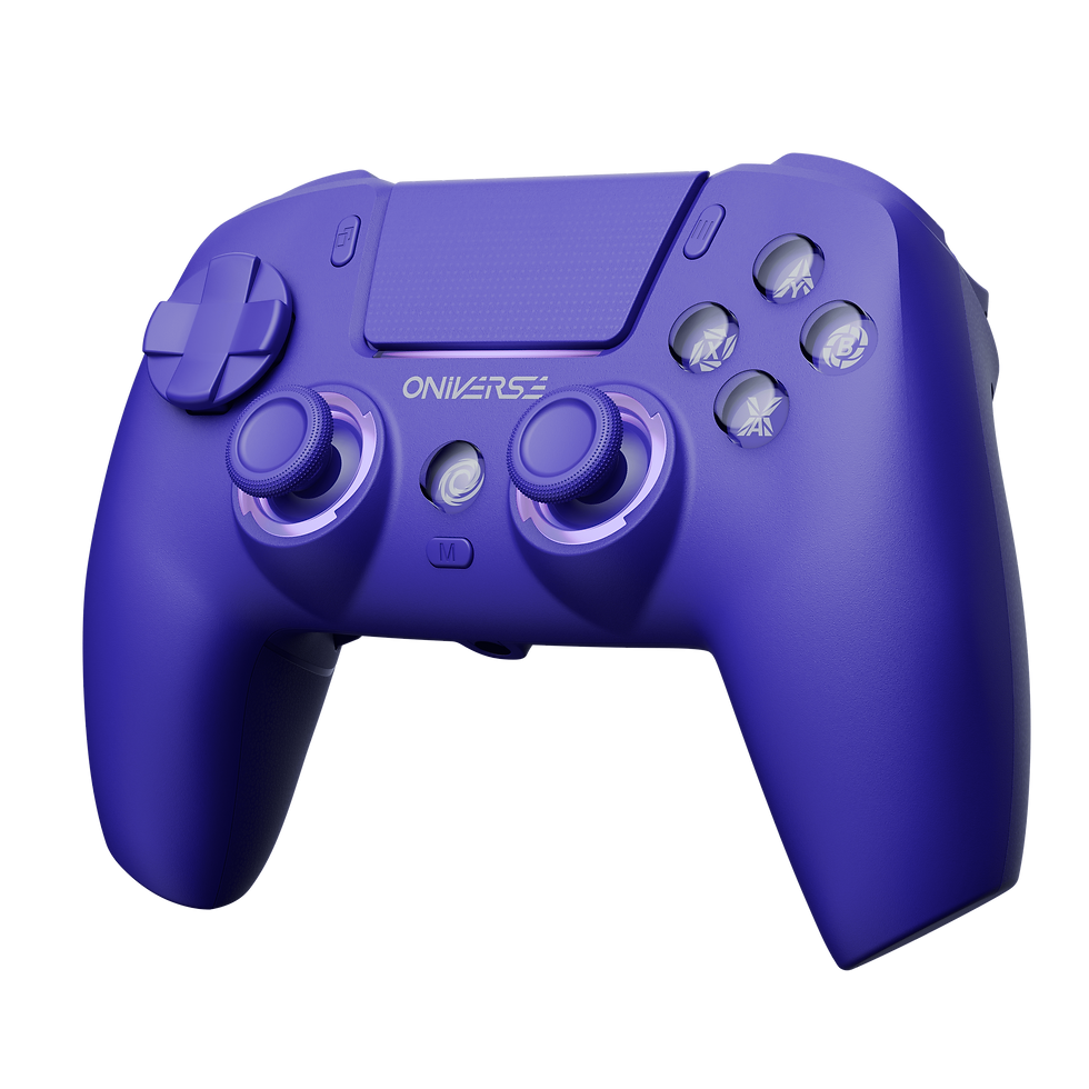 Thumbnail: Oniverse - Manette sans fil compatible PS5 Starion violette - Vue de côté