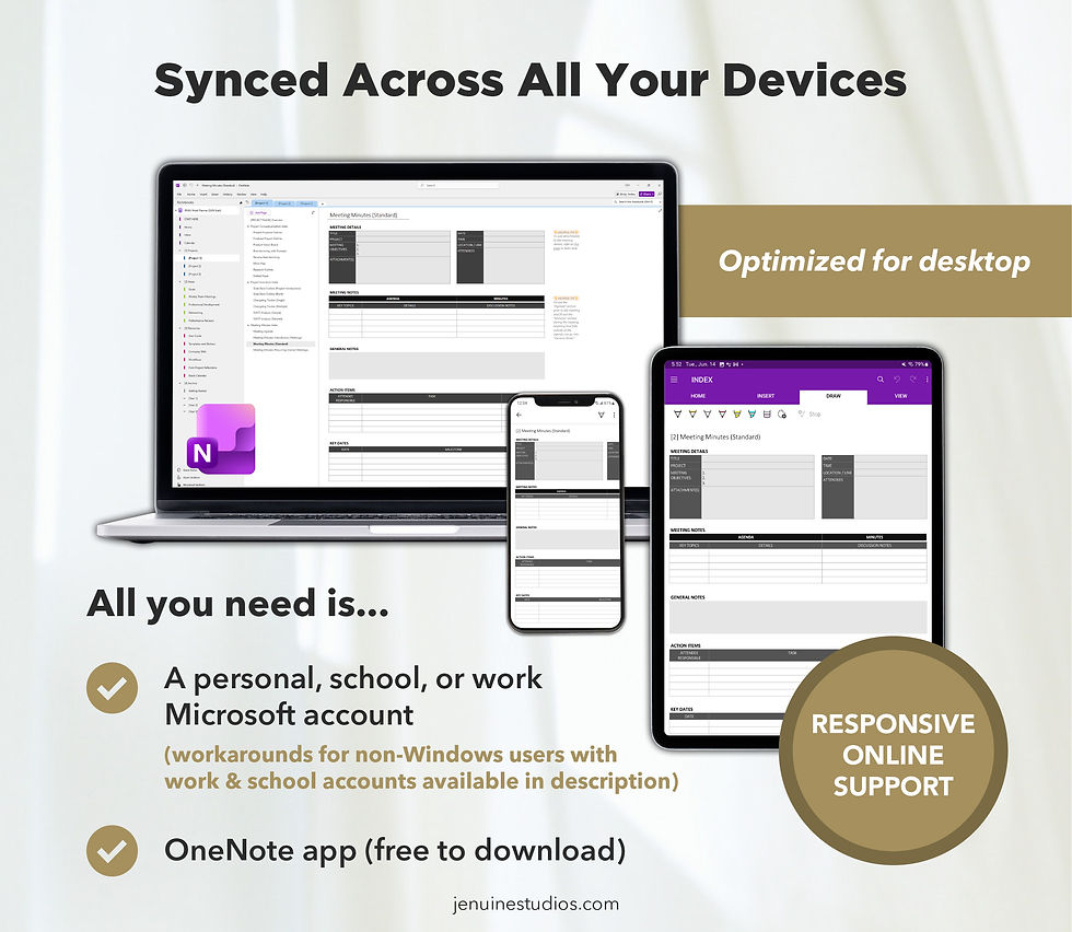 Thumbnail: Ultimate 2026-2027 OneNote Planner Bundle