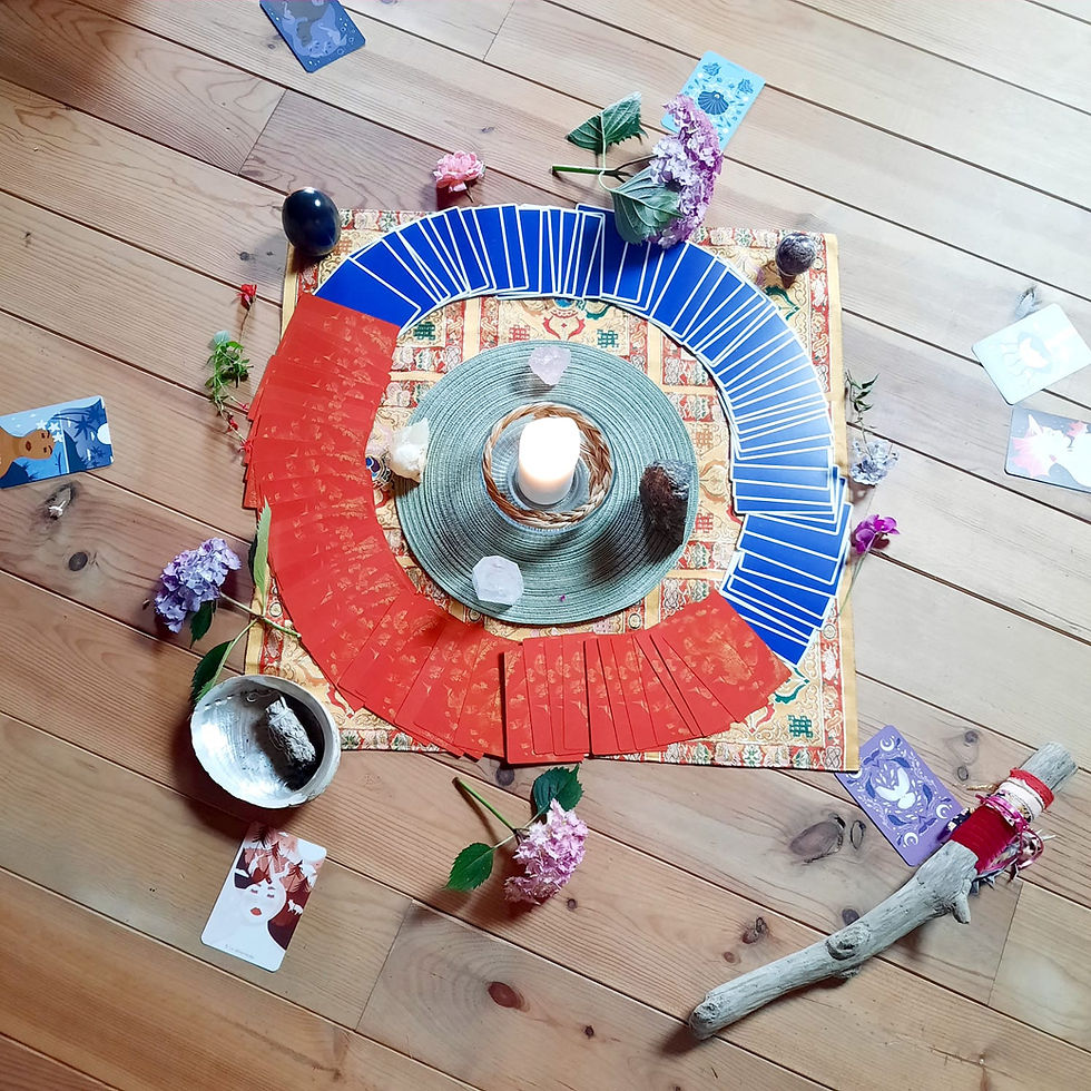 autel avec des oracles de couleur