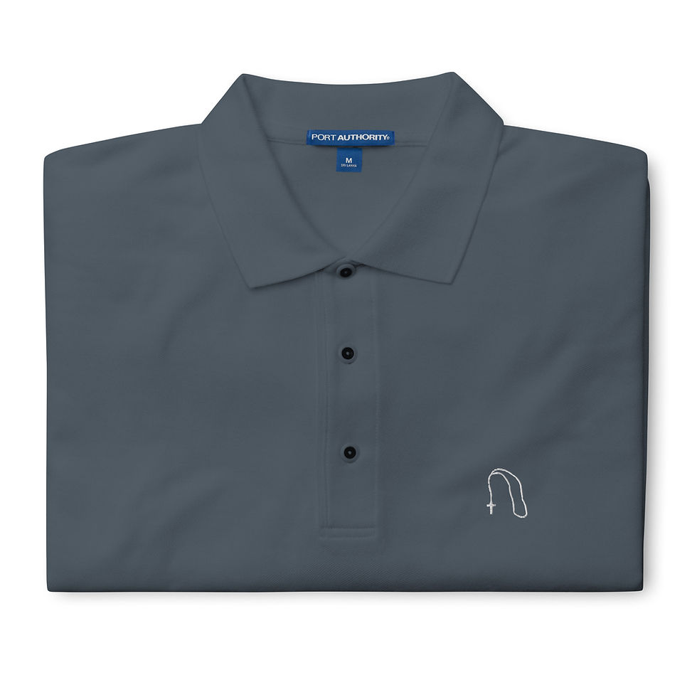 Thumbnail: Rosary Embroidered Polo Shirt