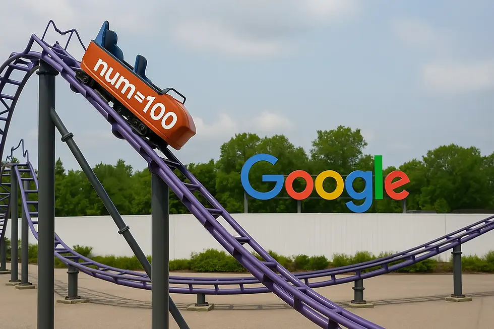 num=100 Google Search Console Rollercoaster Seeing a Drop in Impressions