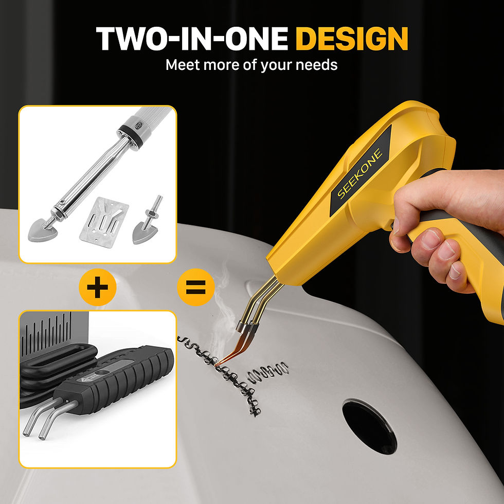 Thumbnail: SEEKONE 100W Plastic Welder with Pliers, Knife, 400pcs Welding Nails WG1100
