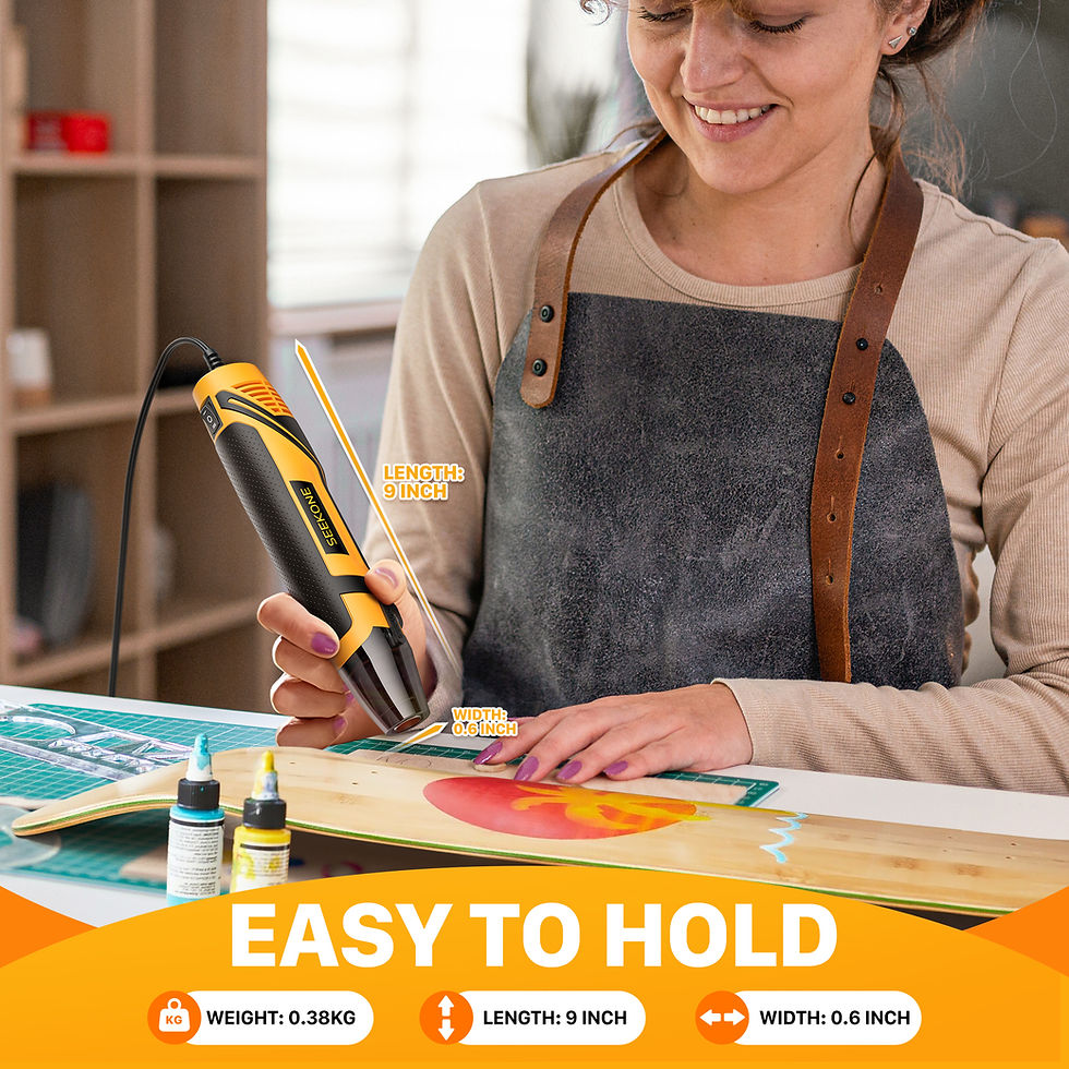 Thumbnail: SEEKONE Mini Heat Gun, 350W 2-Temp Settings 500℉ & 842℉（260℃& 450℃）HG350