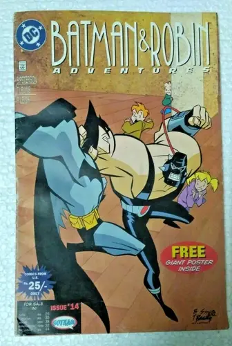 Thumbnail: INDIA RARE BATMAN & ROBIN ADVENTURES COMICS  DC GOTHAM 2 IN ONE LOT 1990'S