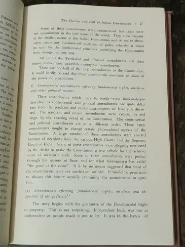 Thumbnail: THE AMENDMENT CONSPIRACY OR REVOLUTION BY RAJEEV DHAVAN, ILLUSTRATED 1st ED 1978