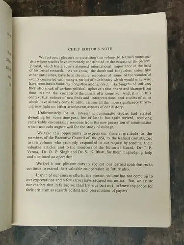 Thumbnail: THE JOURNAL OF THE NUMISMATIC SOCIETY OF INDIA VOL. XLV 1983 PART 1 &2 W/ PLATES