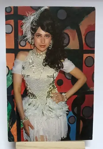 Thumbnail: INDIA FILM PICTURE POSTCARD KARISHMA KAPOOR BOLLYWOOD LOT OF 3 IN CLUB DRESS