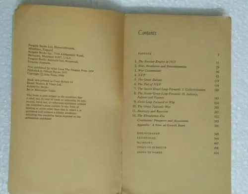 Thumbnail: VINTAGE AN ECONOMIC HISTORY OF USSR BY ALEC NOVE PELICAN BOOK 1972 ENGLISH