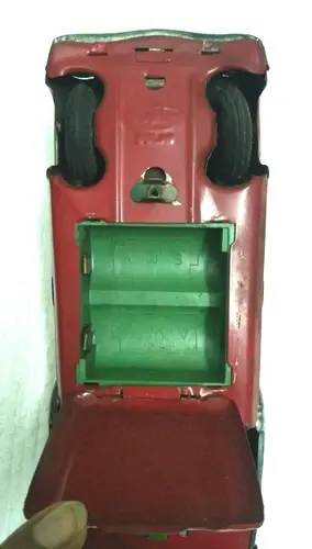 Thumbnail: INDIA RARE VINTAGE - RED TIN TOY CAR MADE IN INDIA BATTERY OPERATED SIZE 10 ''