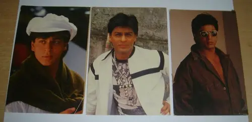 Thumbnail: INDIA PICTURE POST CARD - BOLLYWOOD ACTOR - SHAHRUKH KHAN - 16 IN 1 LOT