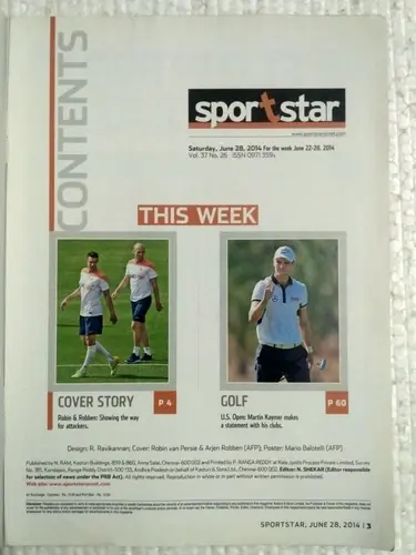 Thumbnail: INDIA SPORTSTAR MAGAZINE JUN 2014 FIFA WORLD CUP FOOTBALL WITH MATCH SCHEDULE