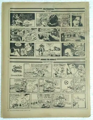 Thumbnail: INDIA ILLUSTRATED WEEKLY : THE PHANTOM BY LEE FALK COMIC STRIP  SET OF NINE 1987