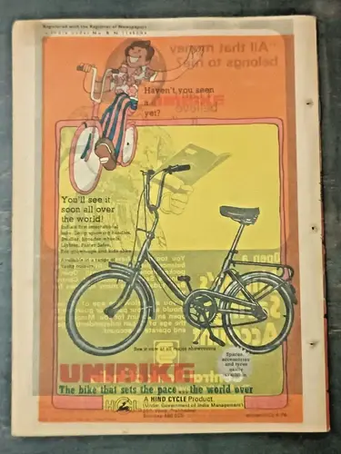 Thumbnail: INDIA INDRAJAL COMICS HINDI FLASH GO: DHADHAKTA ANTRIKSH NO. 282 PRINTED IN 1977