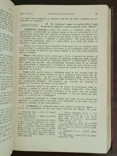 Thumbnail: RARE - THE LAW OF EVIDENCE BY RATANLAL AND DHIRAJLAL THAKORE 1973 PAGES 393 HC