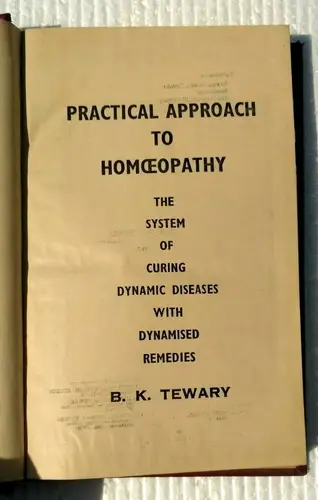 Thumbnail: INDIA HOMOEOPATHIC BOOK : PRACTICAL APPROACH TO HOMEOPATHY BY B.K TEWARY 1967