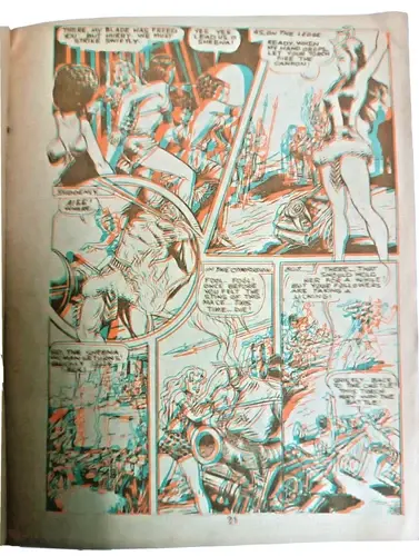 Thumbnail: VINTAGE 3D COMICS DIAMOND COMICS QUEEN OF JUNGLE ENGLISH 1985 WITH 3-D SPECTS