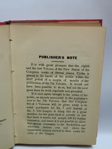 Thumbnail: INDIA SPIRITUAL VINTAGE IN WOODS OF GOD REALIZATION SWAMI RAMA TIRTHA VOL VIII