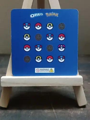 Thumbnail: INDIA PRINT OREO BISCUITS POKEMON CARDS SET OF 4 ROWLET, SABLEYE, SANDSHREW, GRO