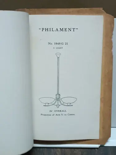 Thumbnail: VINTAGE CATALOGUE: PHILAMENT ELECTRIC FITTINGS. WITH 11 SHEETS