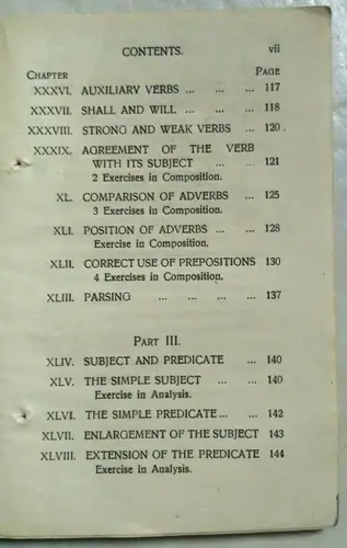 Thumbnail: INDIA RARE A SIMPLE NEW ENGLISH GRAMMAR SERIES BY P.C WREN 1945