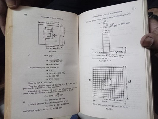 Thumbnail: TREASURE OF R. C. C.  DESIGNS [ IN S. I. UNITS ] BY SUSHIL KUMAR 1987 PAGES 1176