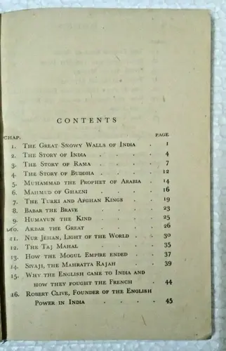 Thumbnail: INDIA RARE EASY LESSONS IN INDIAN HISTORY BY E. MARSDEN MAPS & ILLUST.  1944
