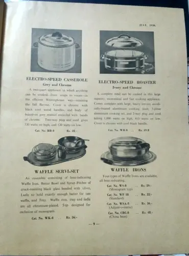 Thumbnail: VINTAGE :WESTINGHOUSE APPLIANCE CATALOGUE NO 285 JULY 1936 ILLUS B/W Pg 22