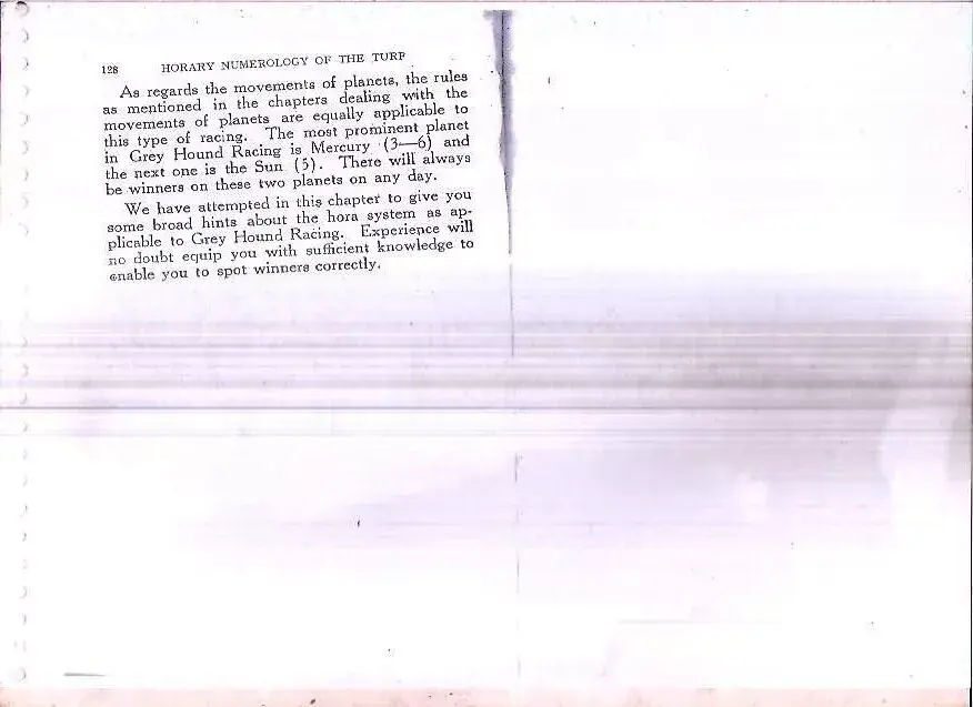 Thumbnail: HORSE RACING - HORARY NUMEROLOGY OF THE TURF - BY RASAJO - [ PHOTO COPY ]