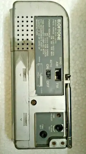 Thumbnail: VINTAGE ELOFTONE FM-AM RADIO DCR - 3000 TELESCOPIC ANTENNA ALSO