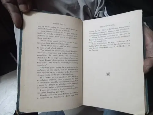 Thumbnail: Minor Hints: Lectures Delivered to H. H. the Maharaja Gaekwar of Baroda hb