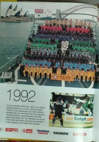 Thumbnail: INDIA RARE PICTORIAL TRIBUTE TO WORLD CUP BY CRICKET BHARTI 865 PHOTO 1987- 2003