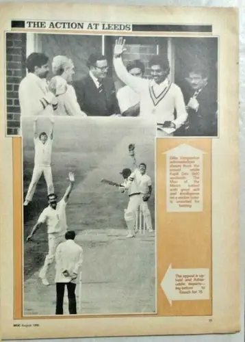 Thumbnail: INDIA CRICKET MAGAZINE SPORTSWEEK  WORLD OF CRICKET AUG 1986 COMHILL TROPHY