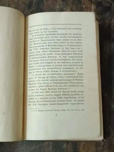 Thumbnail: JOSEPH STALIN A SHORT BIOGRAPHY COMPLIED BY G. F. ALEXANDROV ETC, 1951, USSR PRI