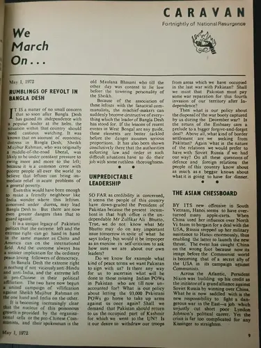 Thumbnail: INDIA MAGAZINE: CARAVAN MAY 1, 1972 GURUDWARAS MANAGEMENT, CONSTITUTION RAPE, BA
