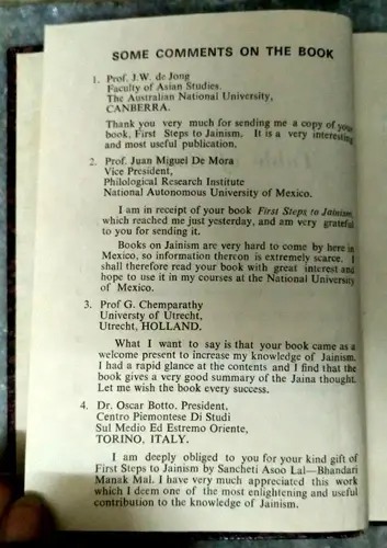 Thumbnail: INDIA RARE FIRST STEPS TO JAINISM PART 1 FIVE BASIC STEPS BY SANCHETI ASOO 1989