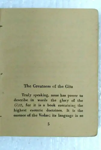 Thumbnail: 1955 INDIA SPIRITUAL  : THE BHAGAVADGITA OF THE SONG DIVINE 1955 SANSKRIT /ENG