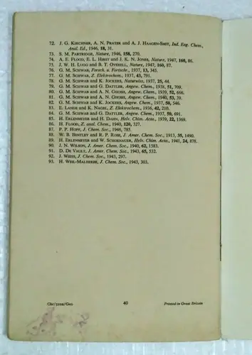 Thumbnail: VINTAGE INTRODUCTORY NOTES ON CHROMATOGRAPHY BY THE BRITISH DRUG HOUSE 1948