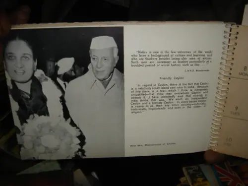 Thumbnail: INDIA RARE DESK-DIARY CONTAIN NEHRU WITH WORLD LEADERS   1966 UNUSED