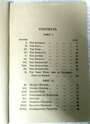 Thumbnail: INDIA VINTAGE : ELEMENTARY GRAMMAR ON MODERN LINES BY P.C WREN 1930