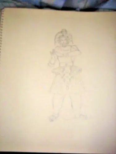 Thumbnail: INDIA 1991 HAND PAINTINGS AND PENCIL DRAWINGS IN DRAWING BOOK -WORLD COSTUMES