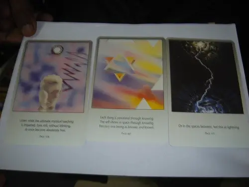Thumbnail: OSHO MEDITATION CARD 107  WITH 2 CARDS FOR USING INSTRUCTIONS ONLY