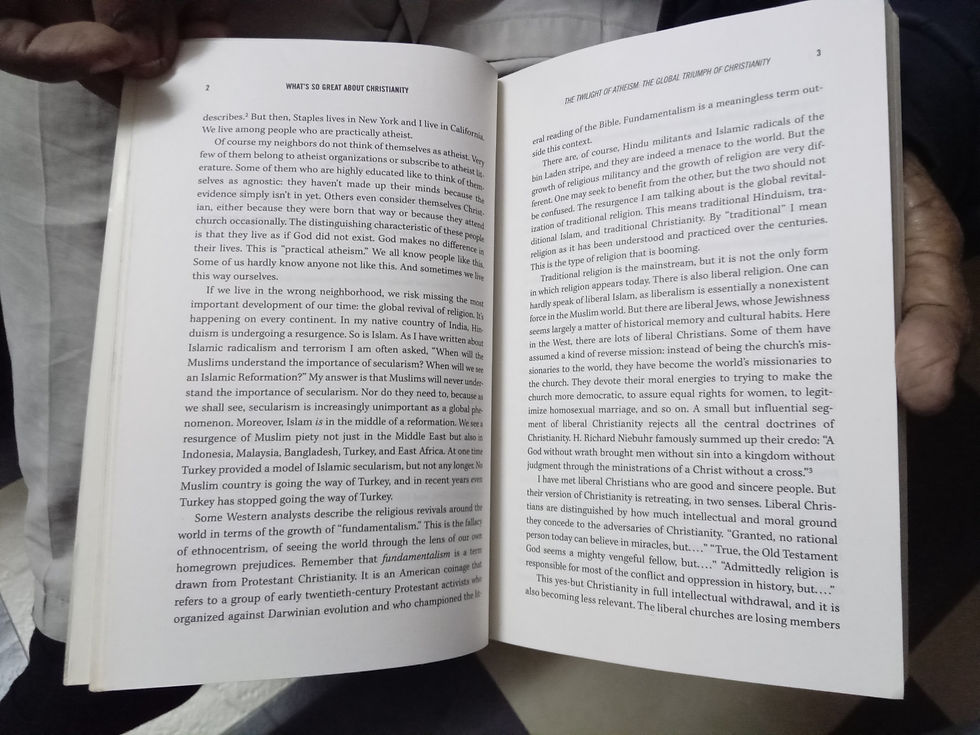 Thumbnail: WHAT'S SO GREAT ABOUT CHRISTIANITY BY DINESH D'SOUZA - INDIAN PRINT PAGES 348