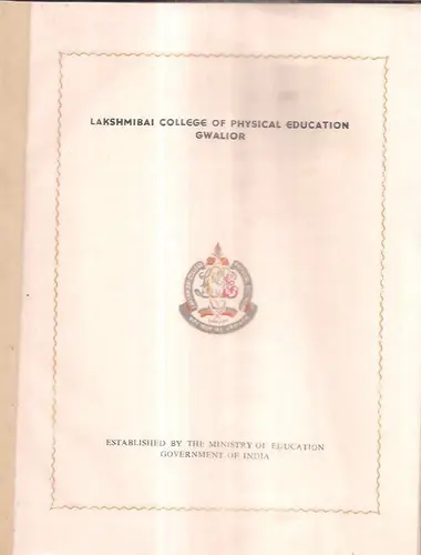 Thumbnail: INDIA - SOUVENIR -  LAKSHMIBAI COLLEGE OF PHYSICAL EDUCATION GWALIOR - 1959-60
