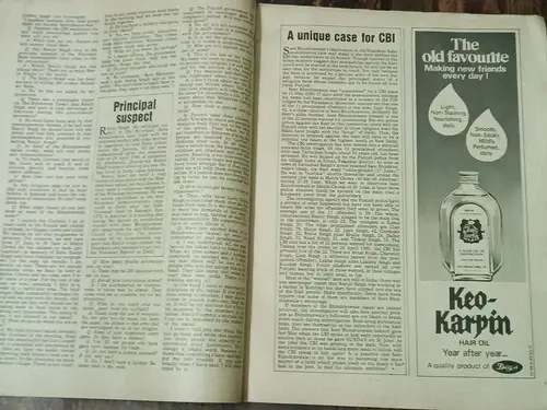 Thumbnail: MAGAZINE SUNDAY 2 AUG 1981 BHINDRANWALE ON NIRANKARI BABA PUNJAB, RABINDRANATH