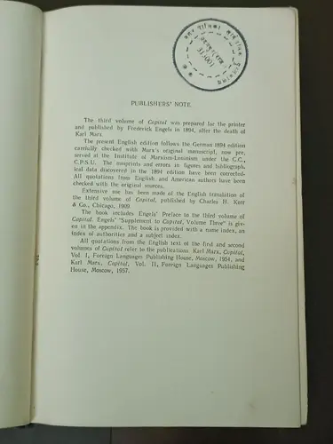 Thumbnail: RUSSIAN BOOK: KARL MARX CAPITAL A CRITIQUE OF POLITICAL ECONOMY VOL III 1959 HB