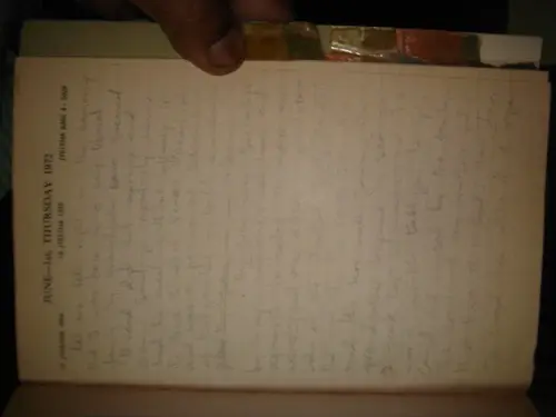 Thumbnail: INDIA - DIARY 1972 CONTAIN HAND WRITTEN POEMS IN HINDI USED / EMPTY