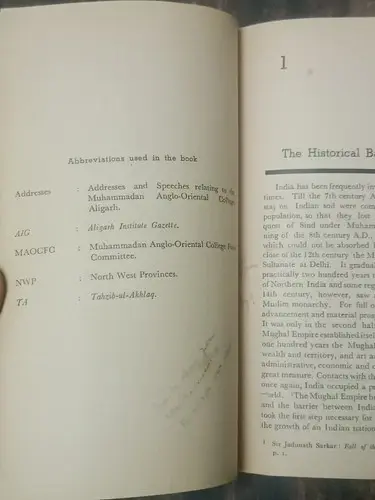 Thumbnail: INDIA BOOK: THE ALIGARH MOVEMENT ITS ORIGIN & DEVELOPMENT 1858-1906 BY M. JAIN