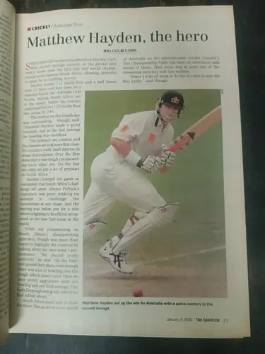 Thumbnail: INDIA THE SPORTSTAR MAGAZINE YEAR 2002, LOT OF 2 SAURAV GANGULY, ANIL KUMBLE