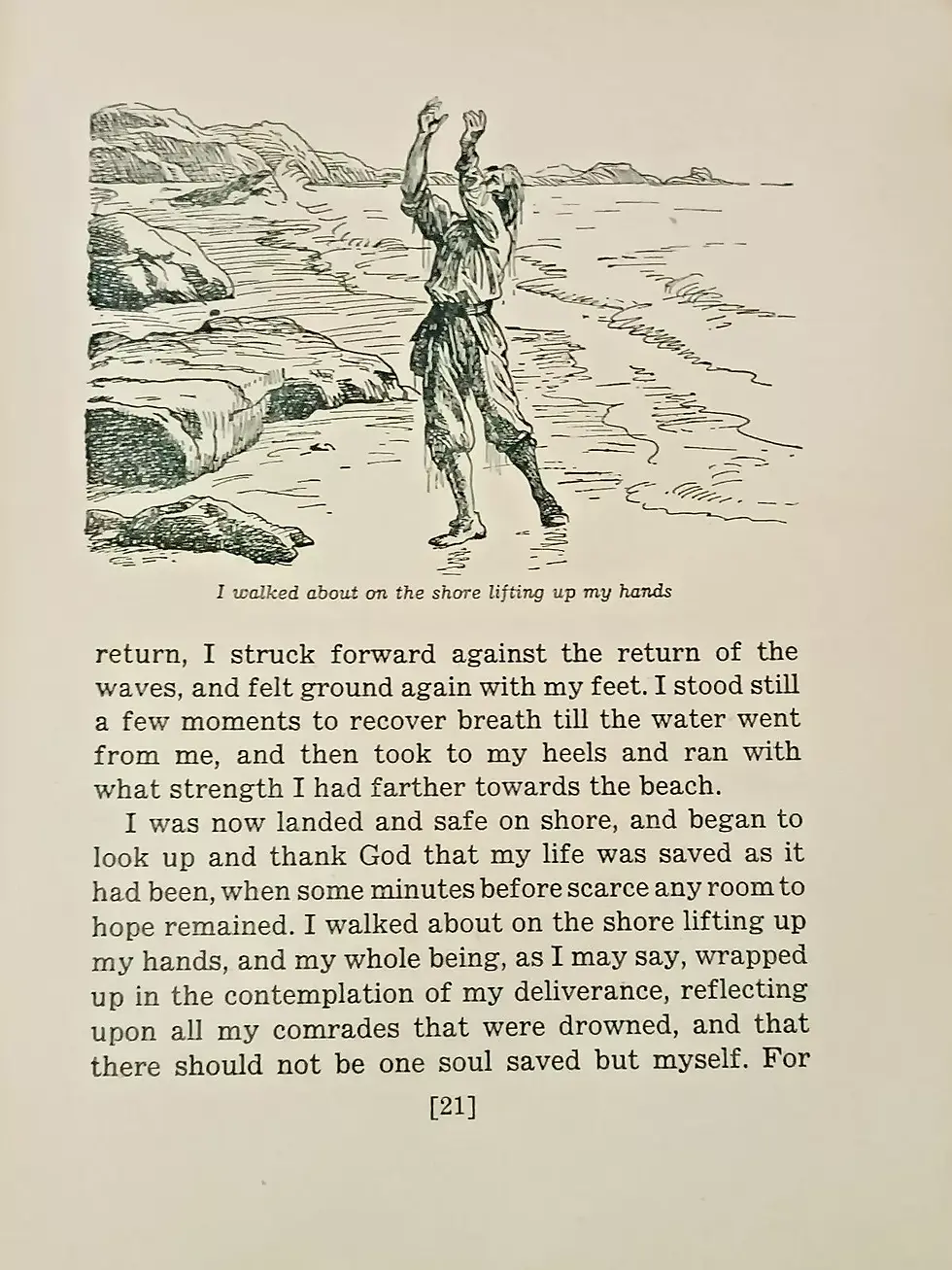 Thumbnail: ROBINSON CRUSOE EARLY READER SERIES 8 ENG ILLUSTRATED HC PRINTED CZECHOSLOVAKIA