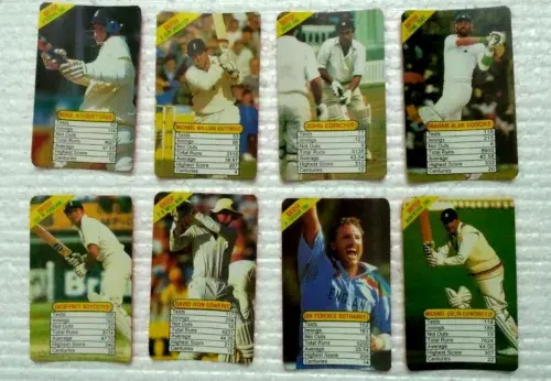 Thumbnail: INDIA 1996 UNIVERSAL CRICKET TRUMP CARD BATMAN 35 CARD with SACHIN TENDULKAR